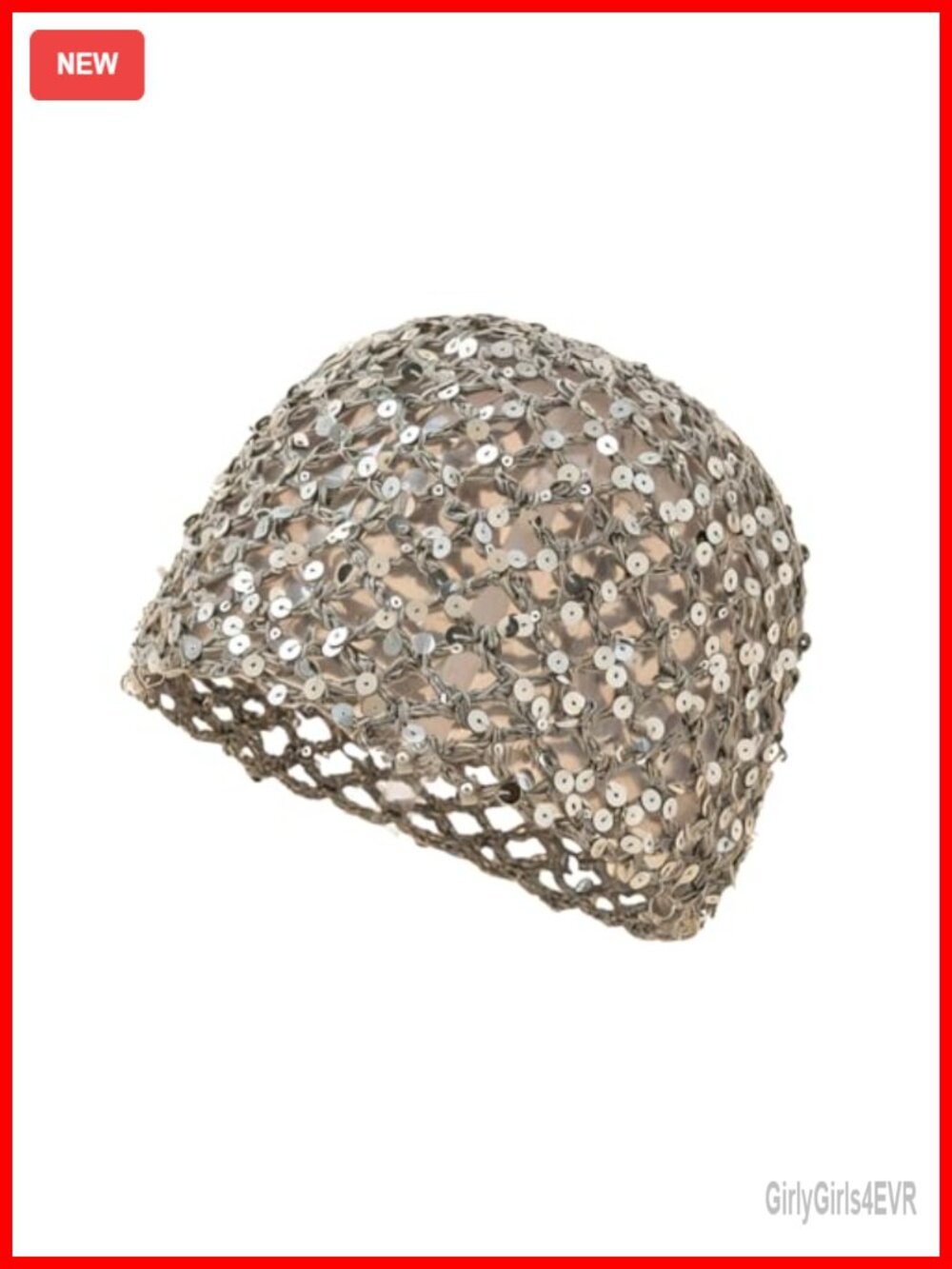 Crochet Sequin Beanie Lightweight Boho Hat for Beach Travel